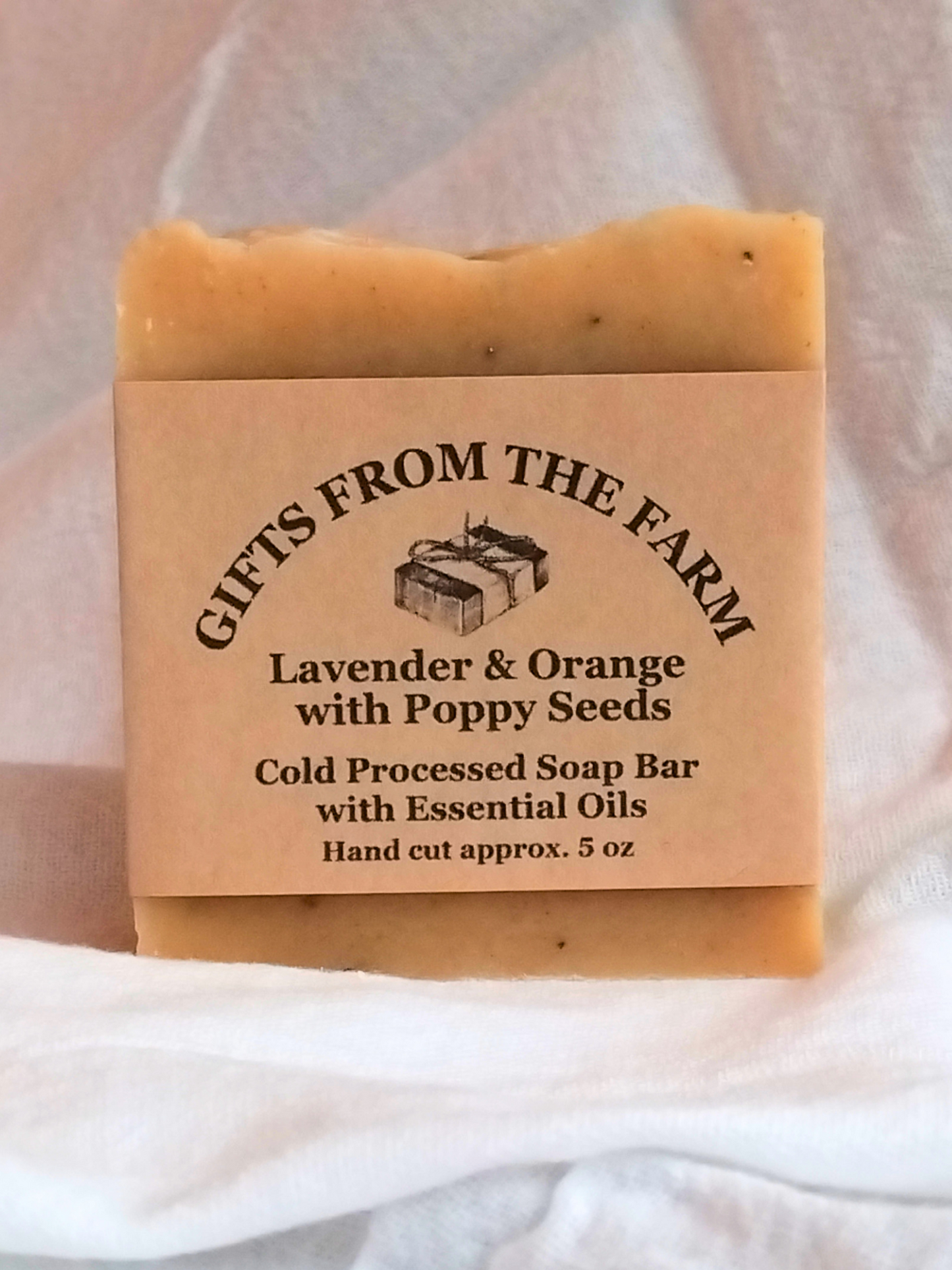 Lavender & Orange with Poppy Seeds Soap Bar