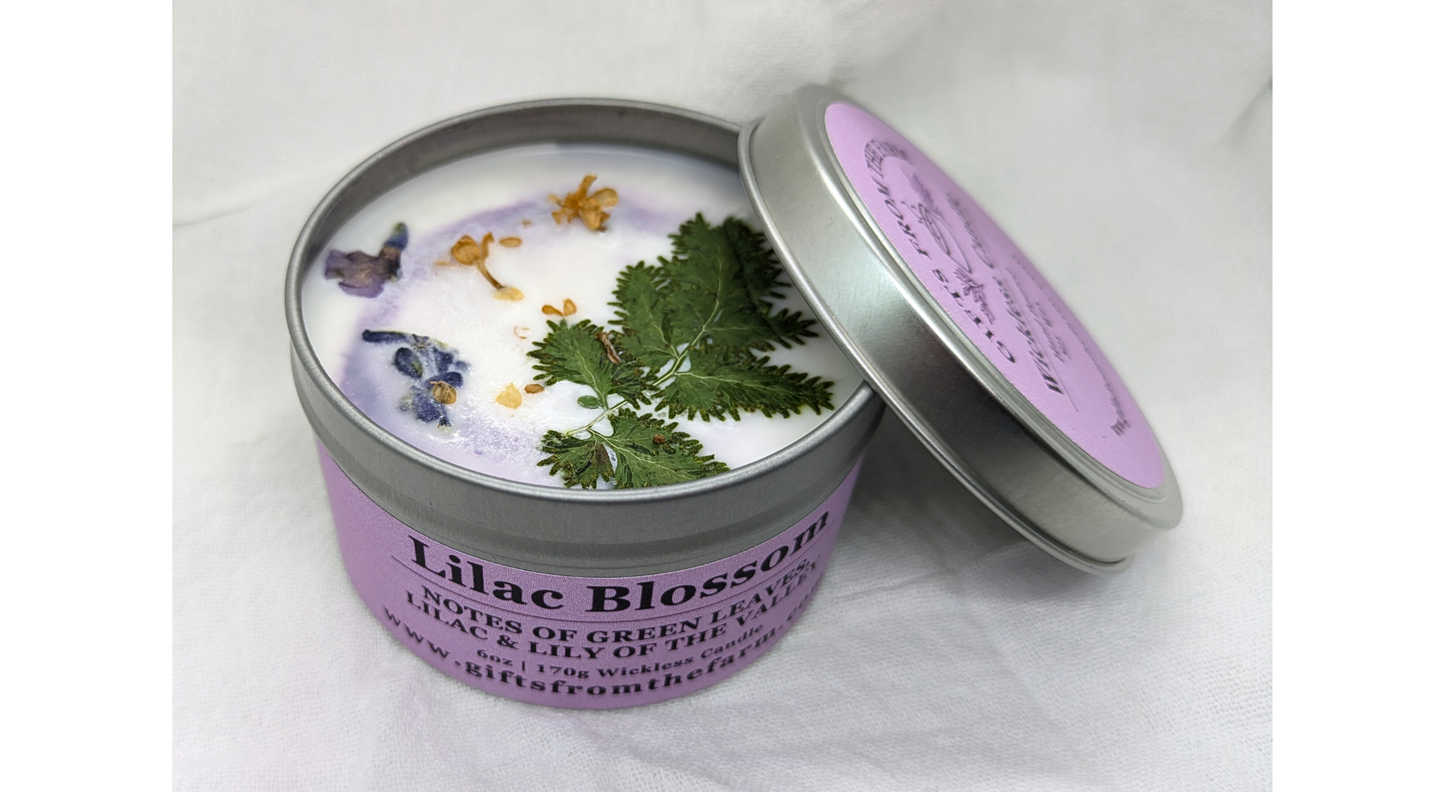 Lilac Blossom Wickless Candle