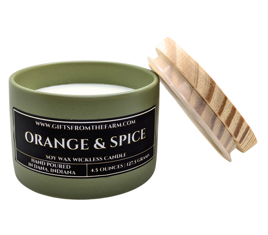 Orange & Spice Wickless Candle